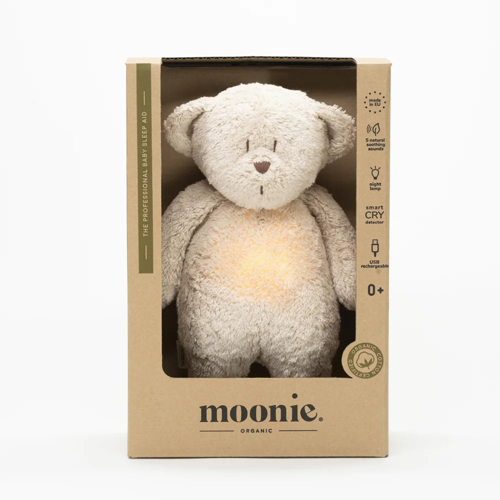 Peluche/Veilleuse bruits blancs - Moonie Ourson Sable