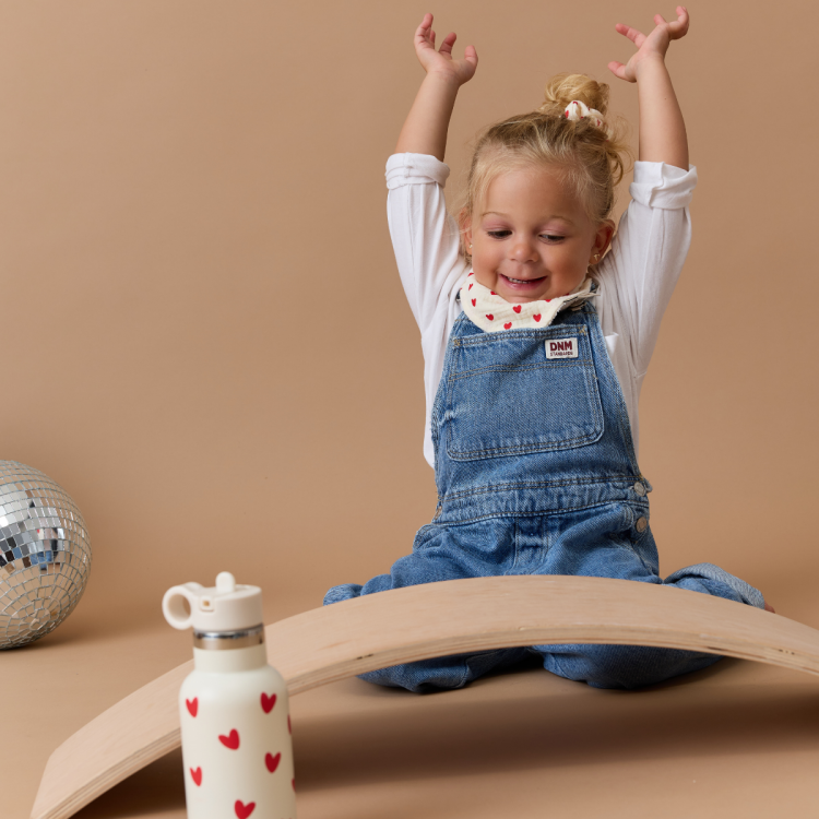 Bavoir/bandana - Petits Cœurs Rouges
