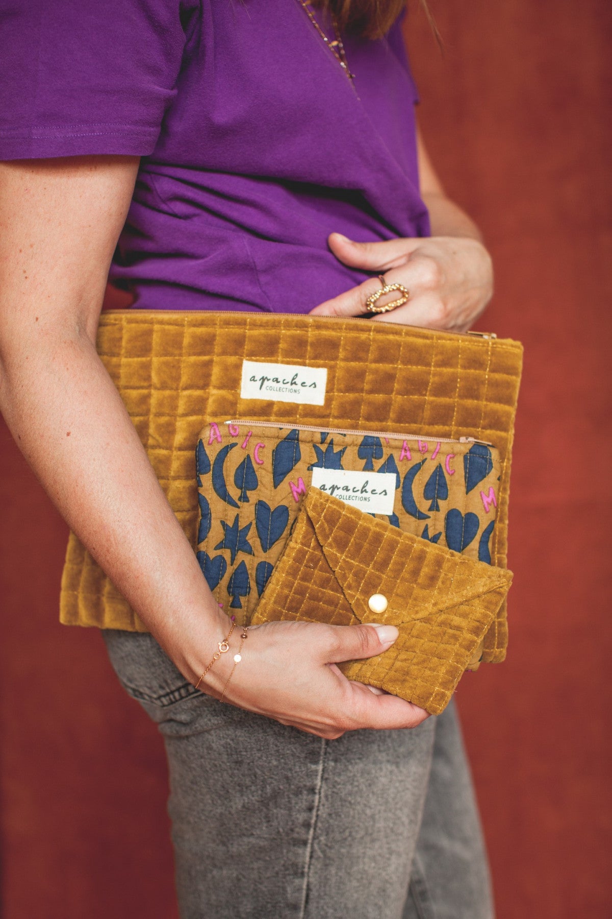 Enveloppe - Velours Ocre