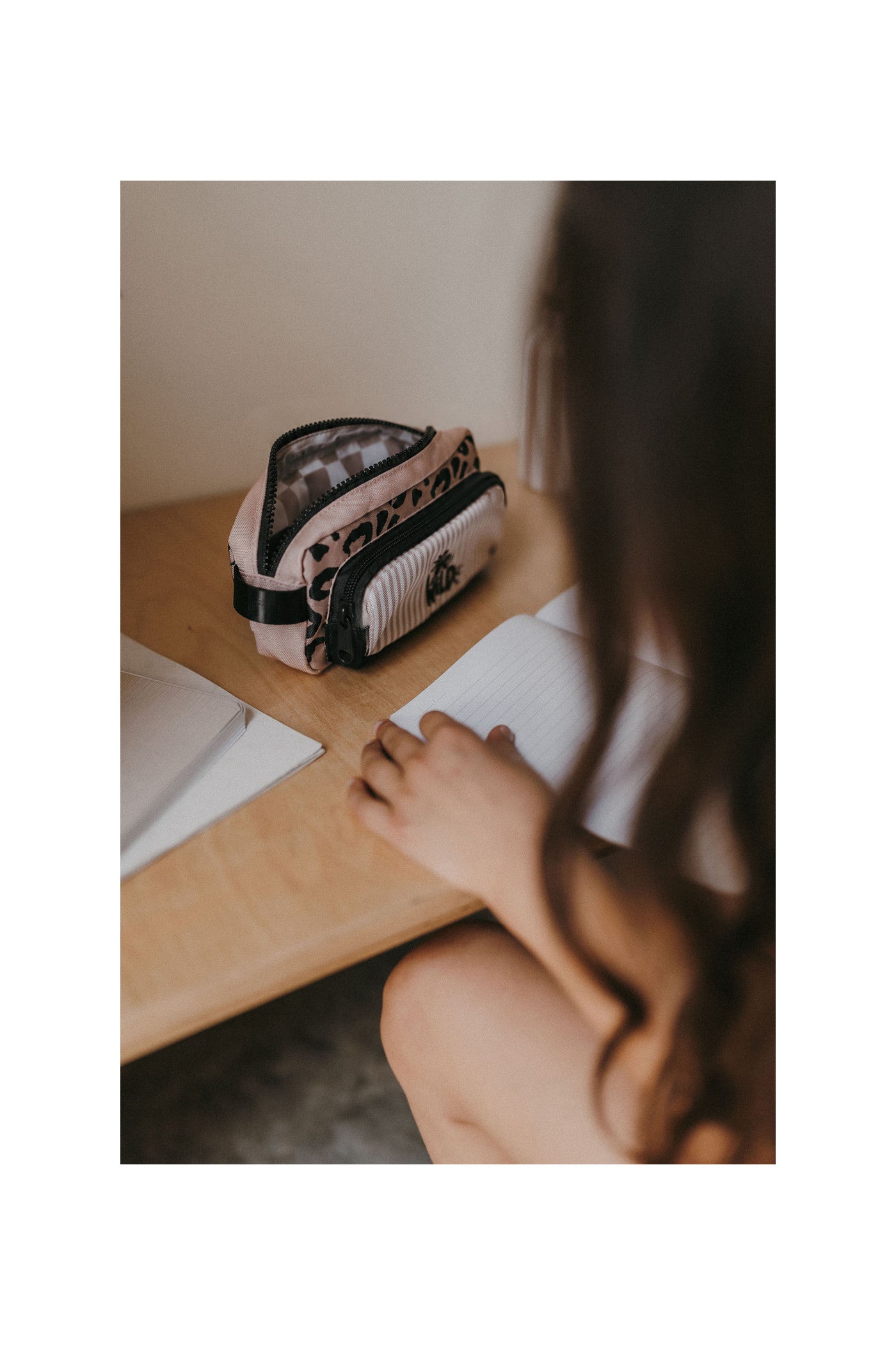 Trousse Lina - Léopard Beige