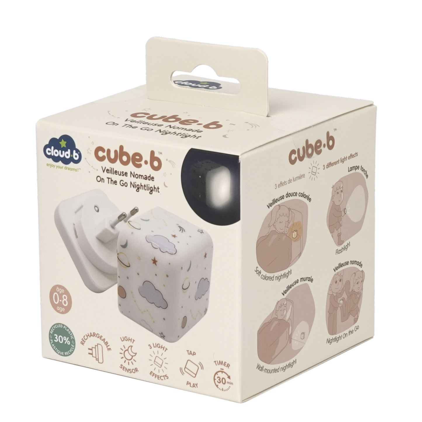 Veilleuse cube - Espace