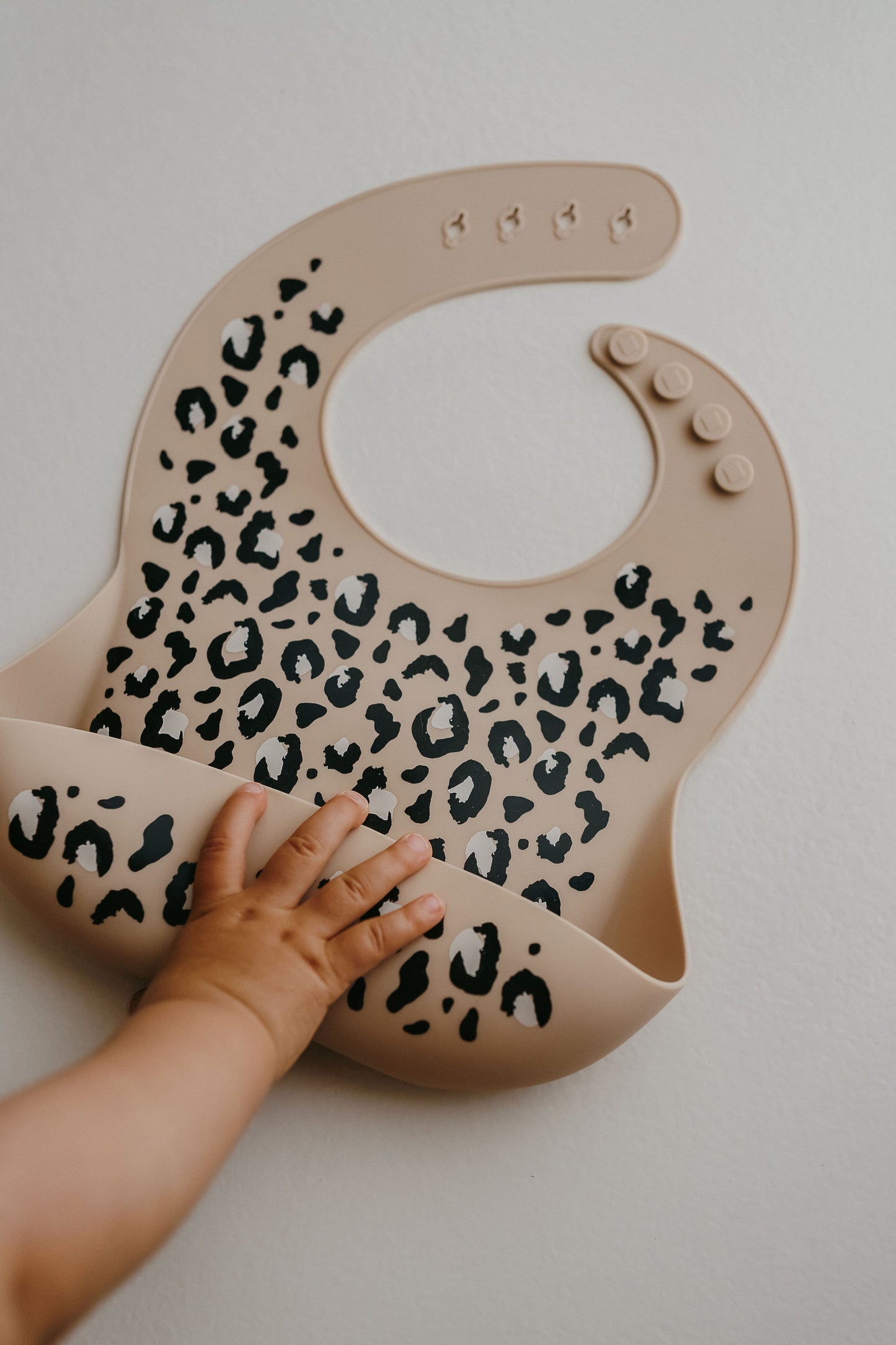 Bavoir silicone - Léopard
