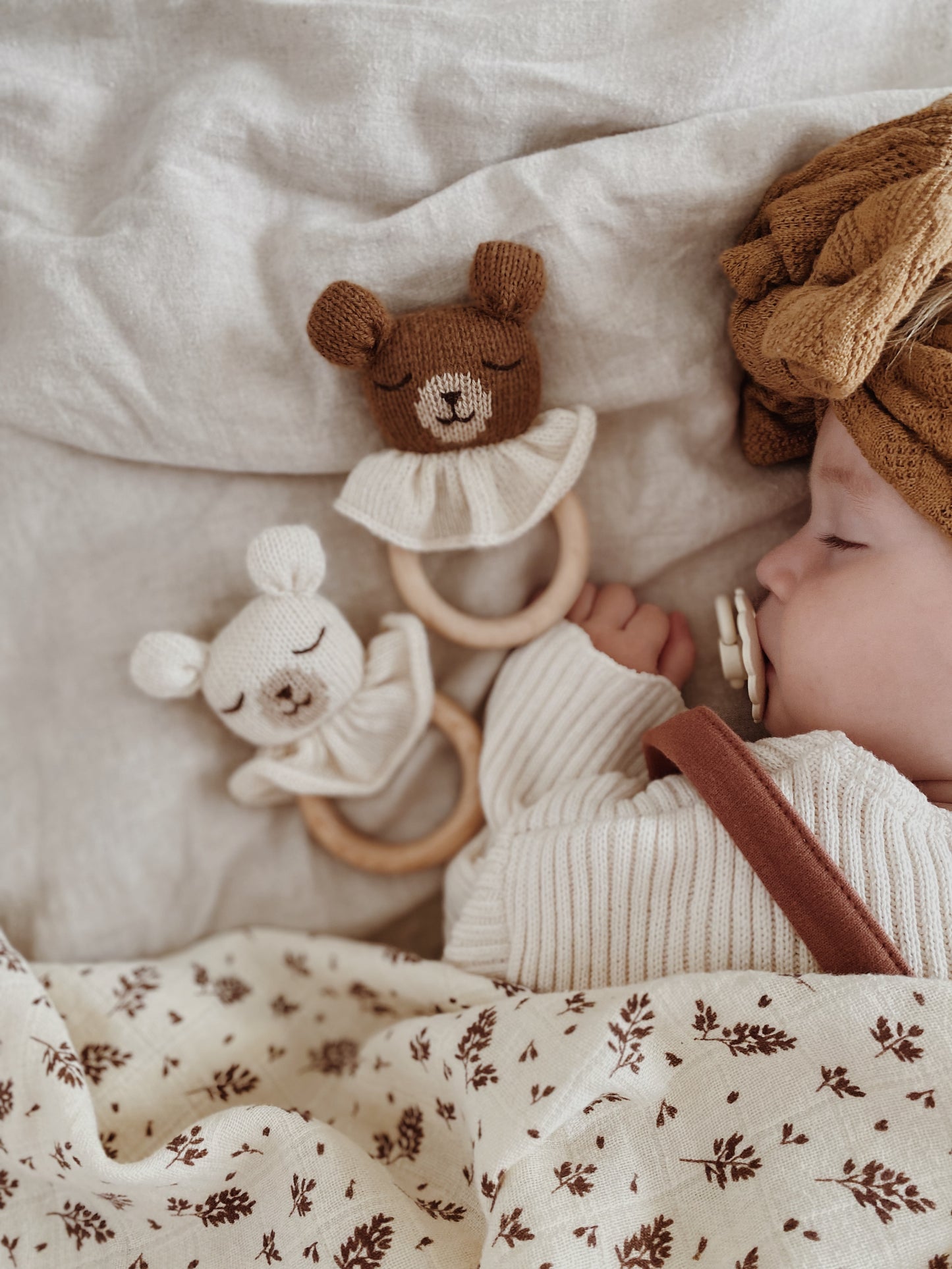 Anneau de dentition - Ourson en alpaga