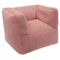 Fauteuil Pouf - Velours Rose