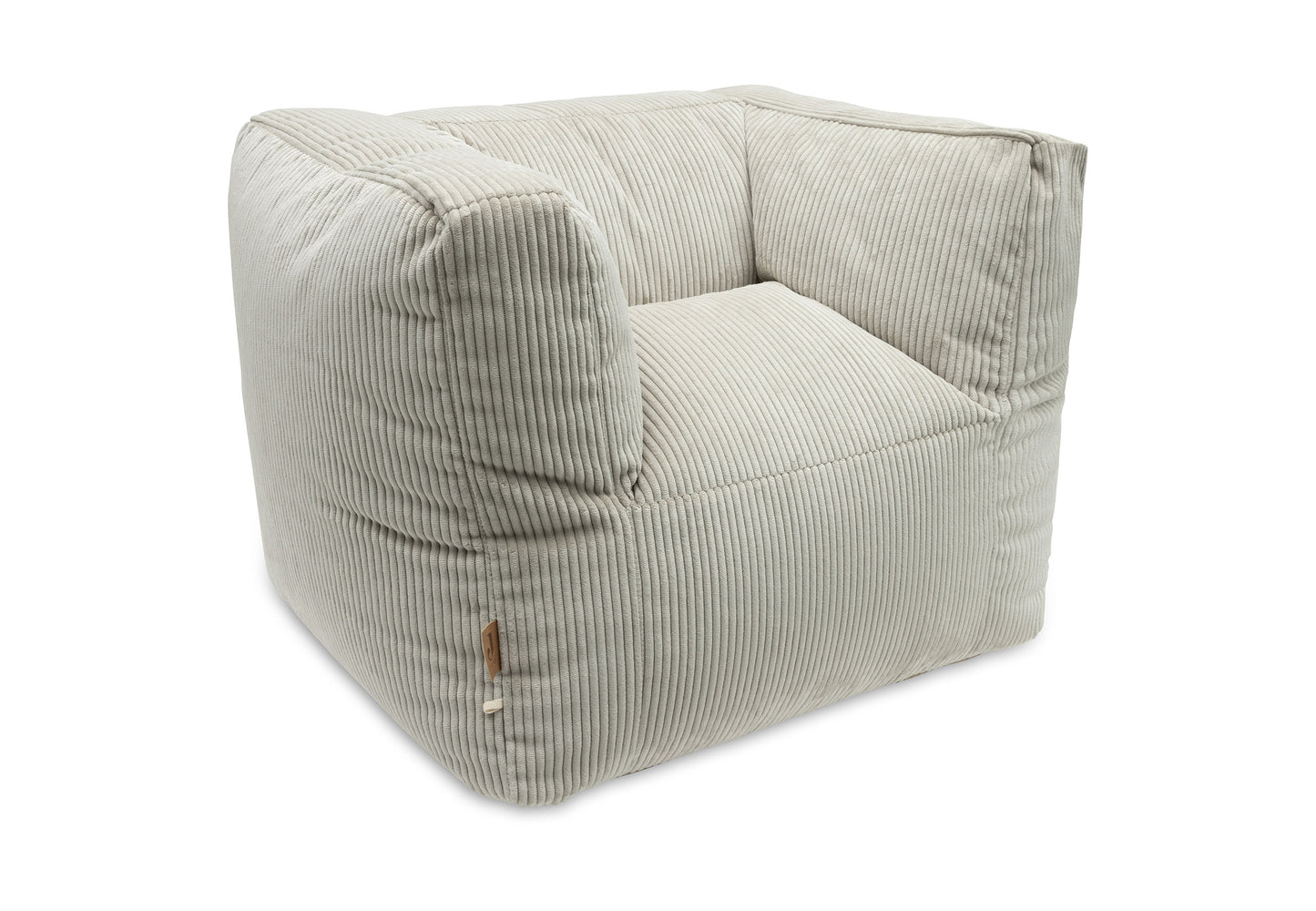 Fauteuil Pouf - Velours Sauge