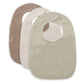 Lot de 3 bavoirs éponges - Matcha/Nougat/Biscuit