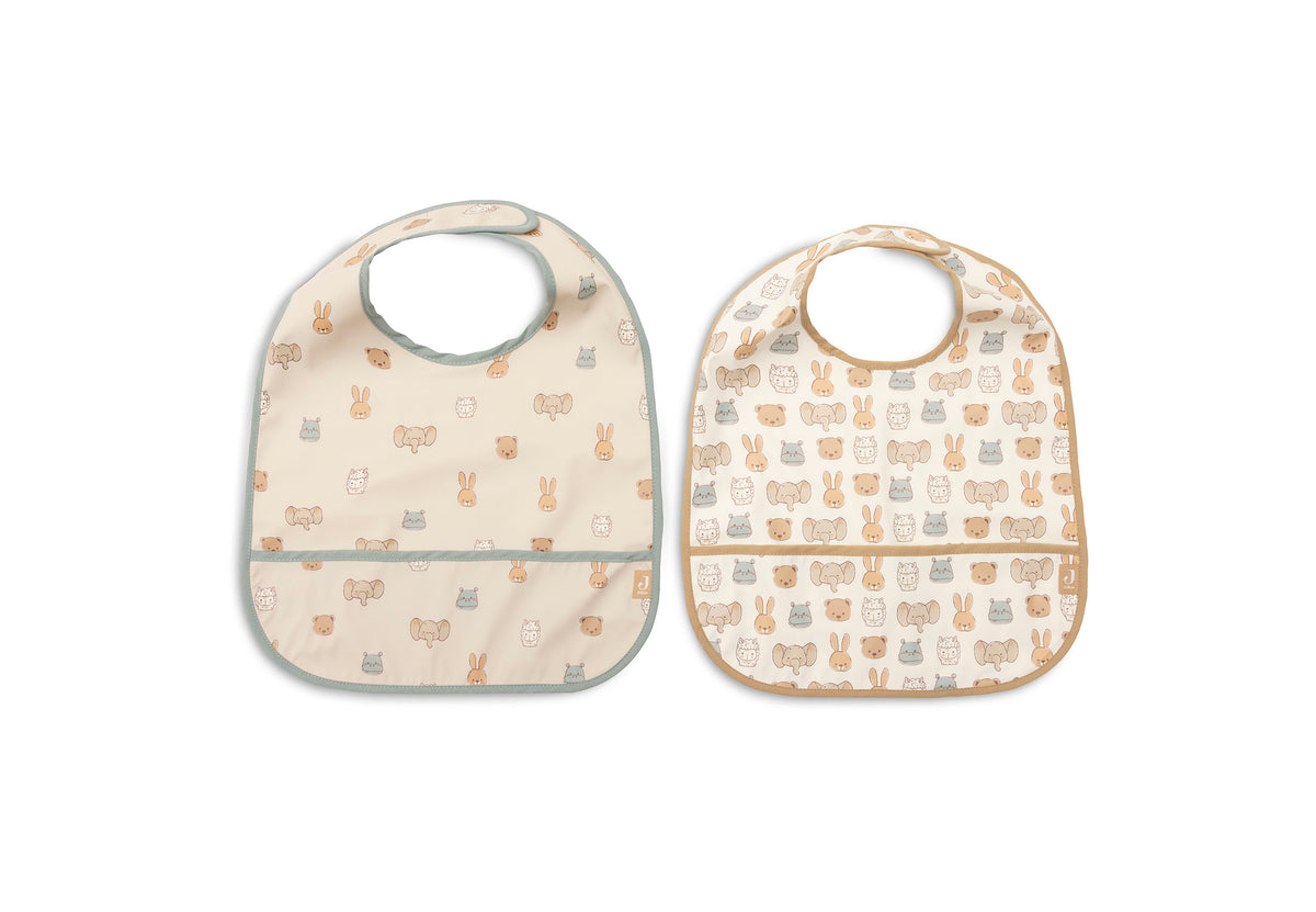 Lot de 2 bavoirs imperméables - Jollies