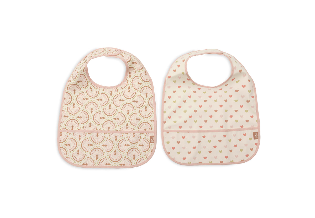Lot de 2 bavoirs imperméables - Soft Plumes