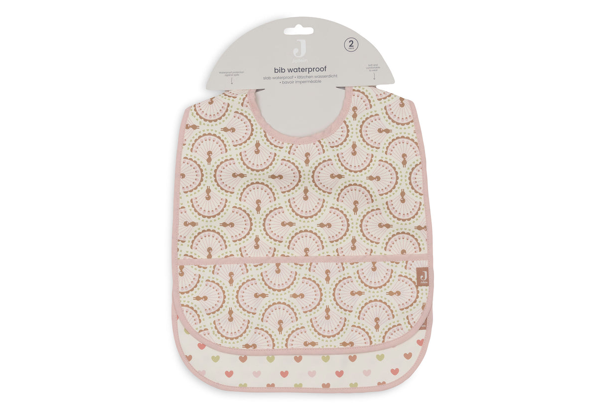 Lot de 2 bavoirs imperméables - Soft Plumes