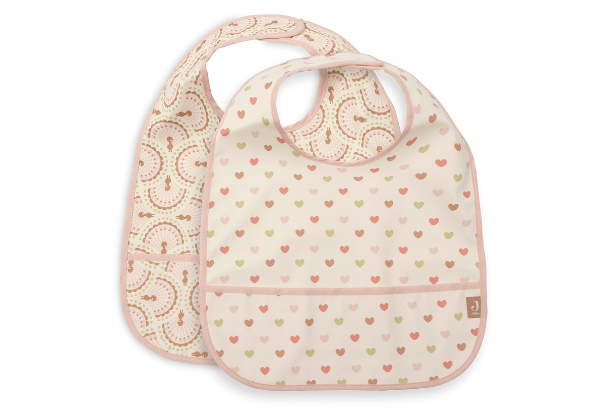 Lot de 2 bavoirs imperméables - Soft Plumes