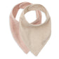 Lot de 2 bavoirs/bandanas - Blush/Sable