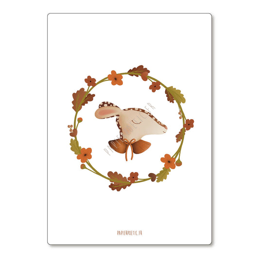 Carte postale "Couronne bichette"