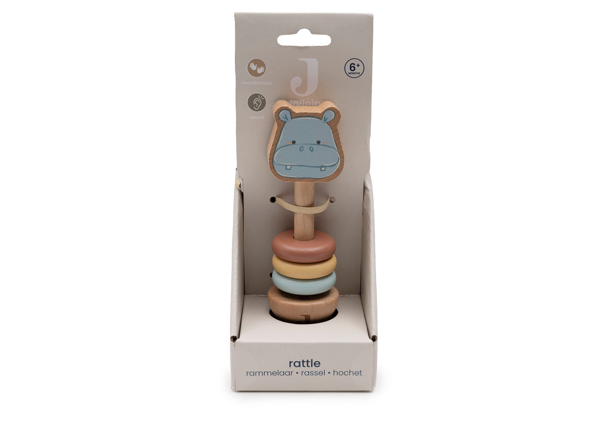 Hochet en bois - Happy