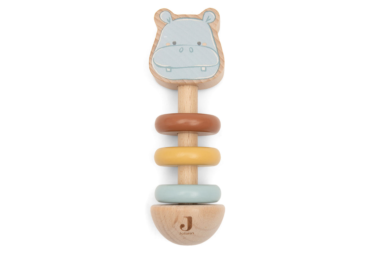 Hochet en bois - Happy