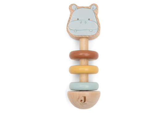 Hochet en bois - Happy
