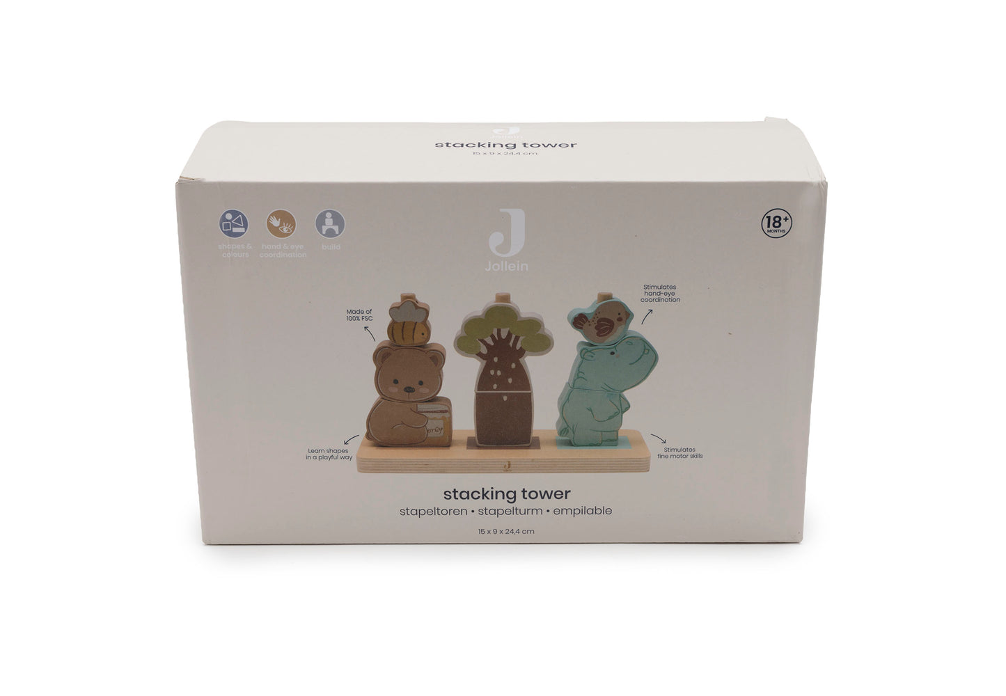 Jouet en bois - Animaux à empiler Jollies