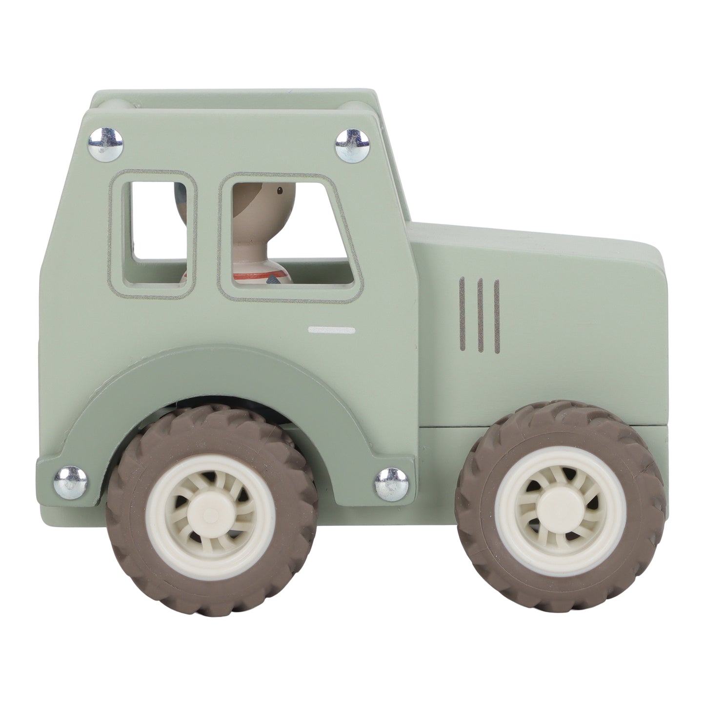 Jouet en bois - Tracteur avec figurine