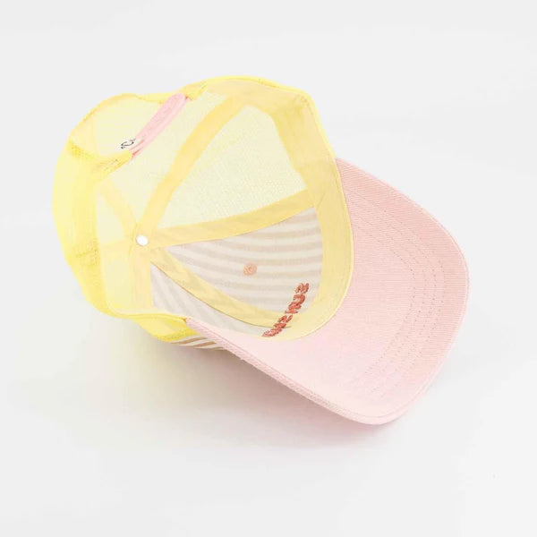 Casquette 3/6 ans "SUNSHINE" - Rose/Jaune