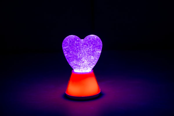 Lampe Glitter - Cœur
