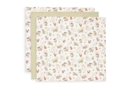 Lot de 3 langes - Barn Buddies