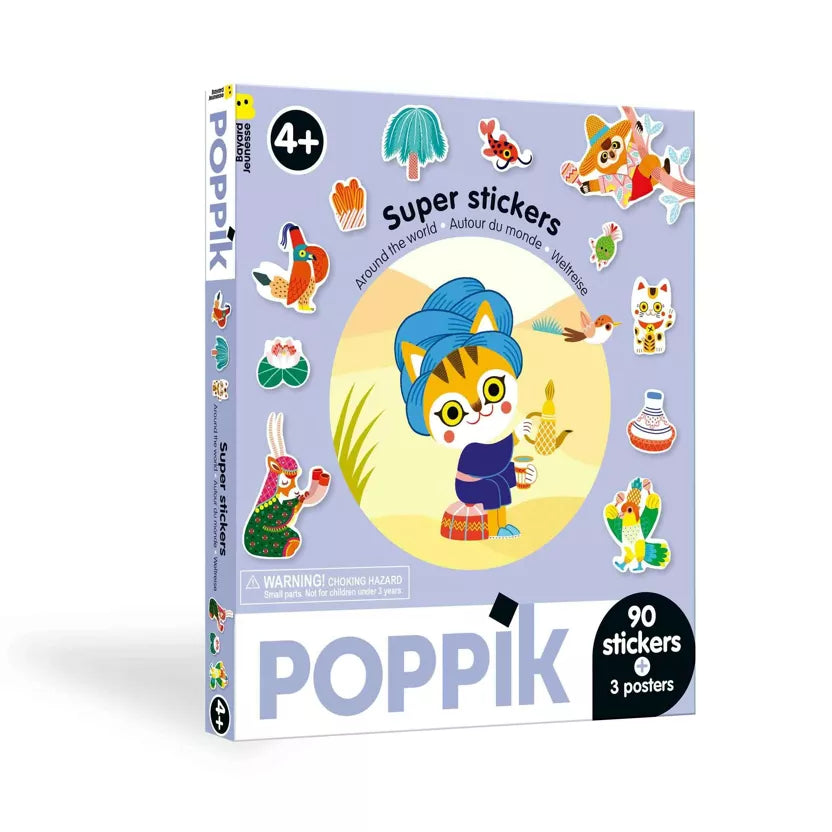 Box stickers repositionnables - Autour du monde