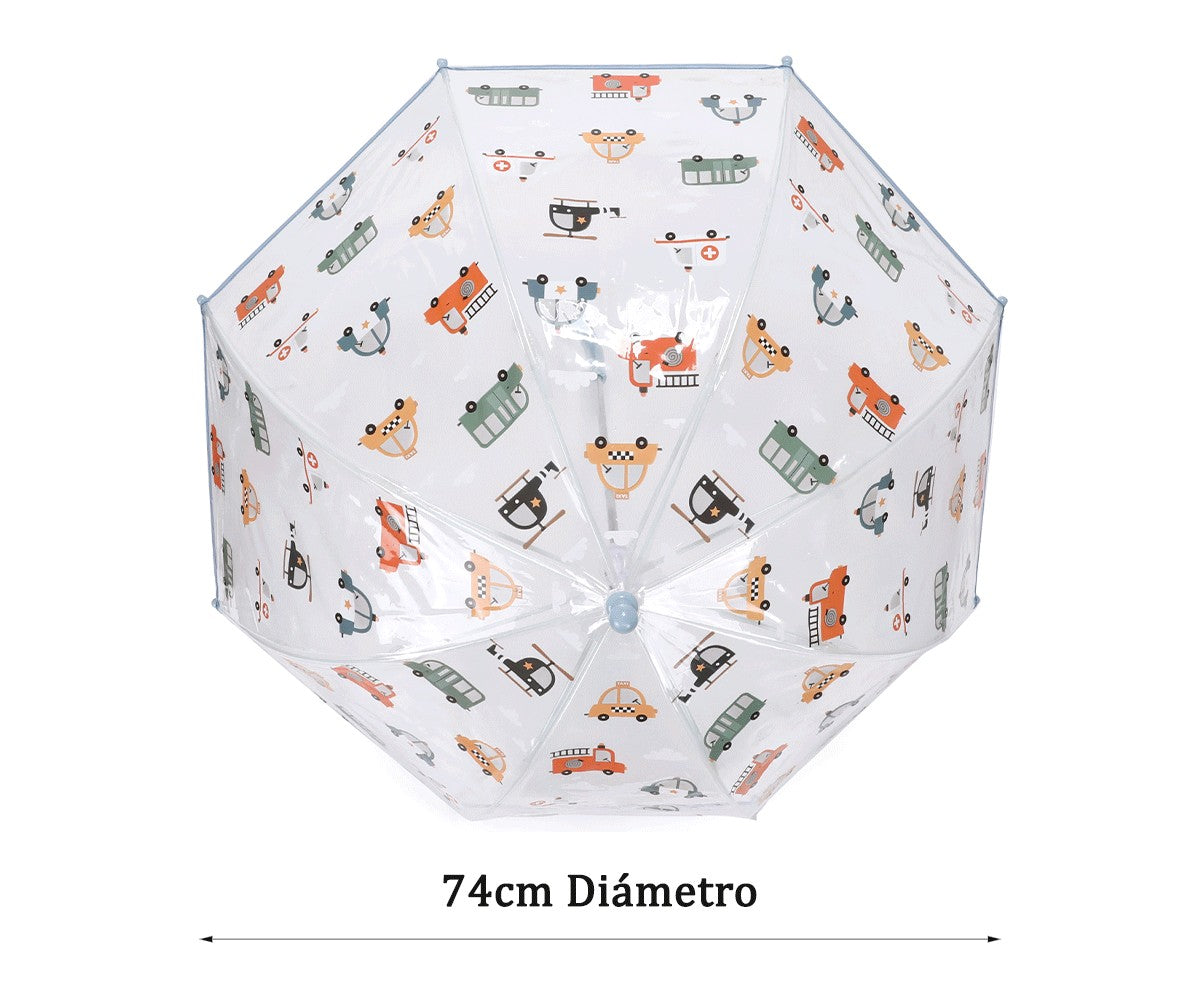 Parapluie transparent - Voitures
