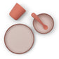 Coffret repas bébé - Silicone Blush