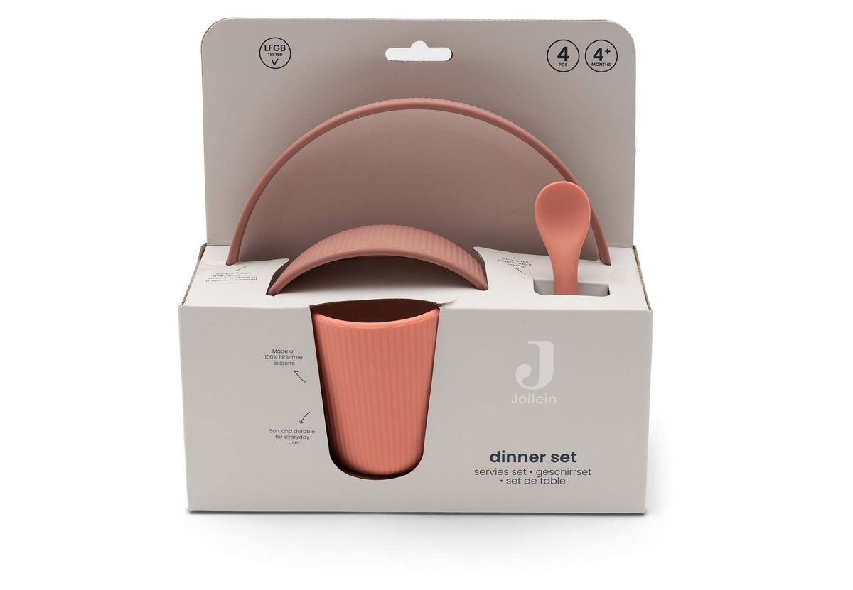 Coffret repas bébé - Silicone Blush