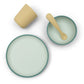 Coffret repas bébé - Silicone Jade