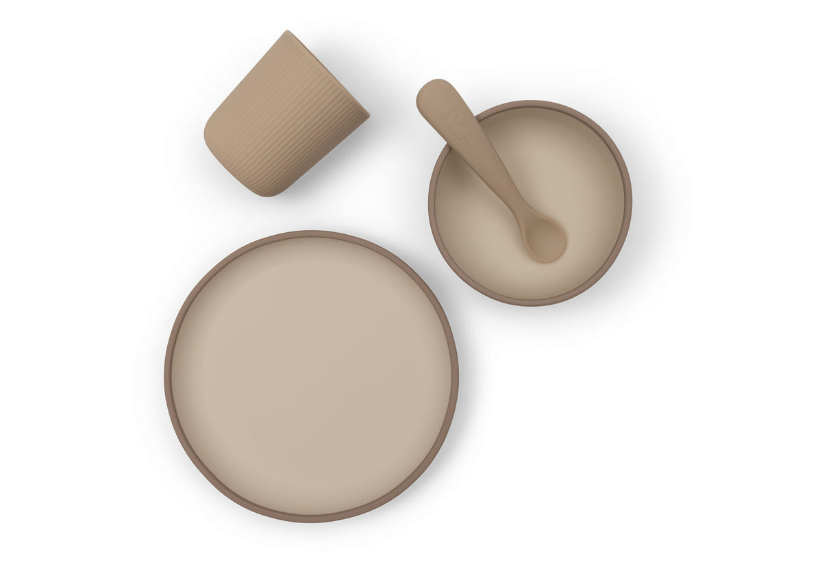Coffret repas bébé - Silicone Natural