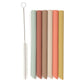 Pailles en silicone - 6 couleurs