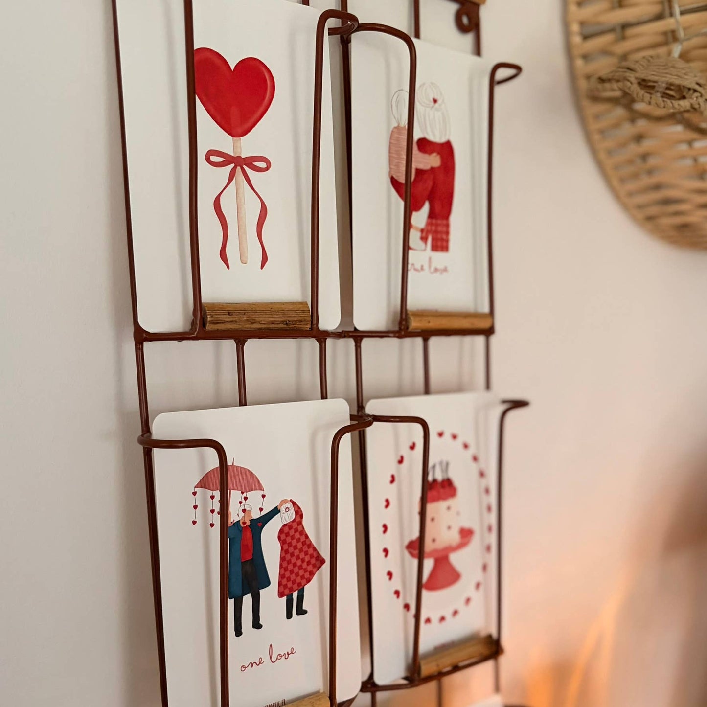 Carte anniversaire "Gâteau cœurs"