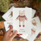 Carte naissance “Doudou Ours blanc"