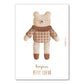 Carte naissance “Doudou Ours blanc"