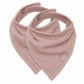 Lot de 2 bavoirs/bandanas - Blush