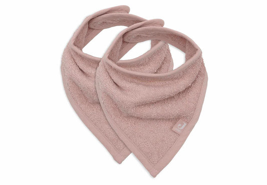 Lot de 2 bavoirs/bandanas - Blush
