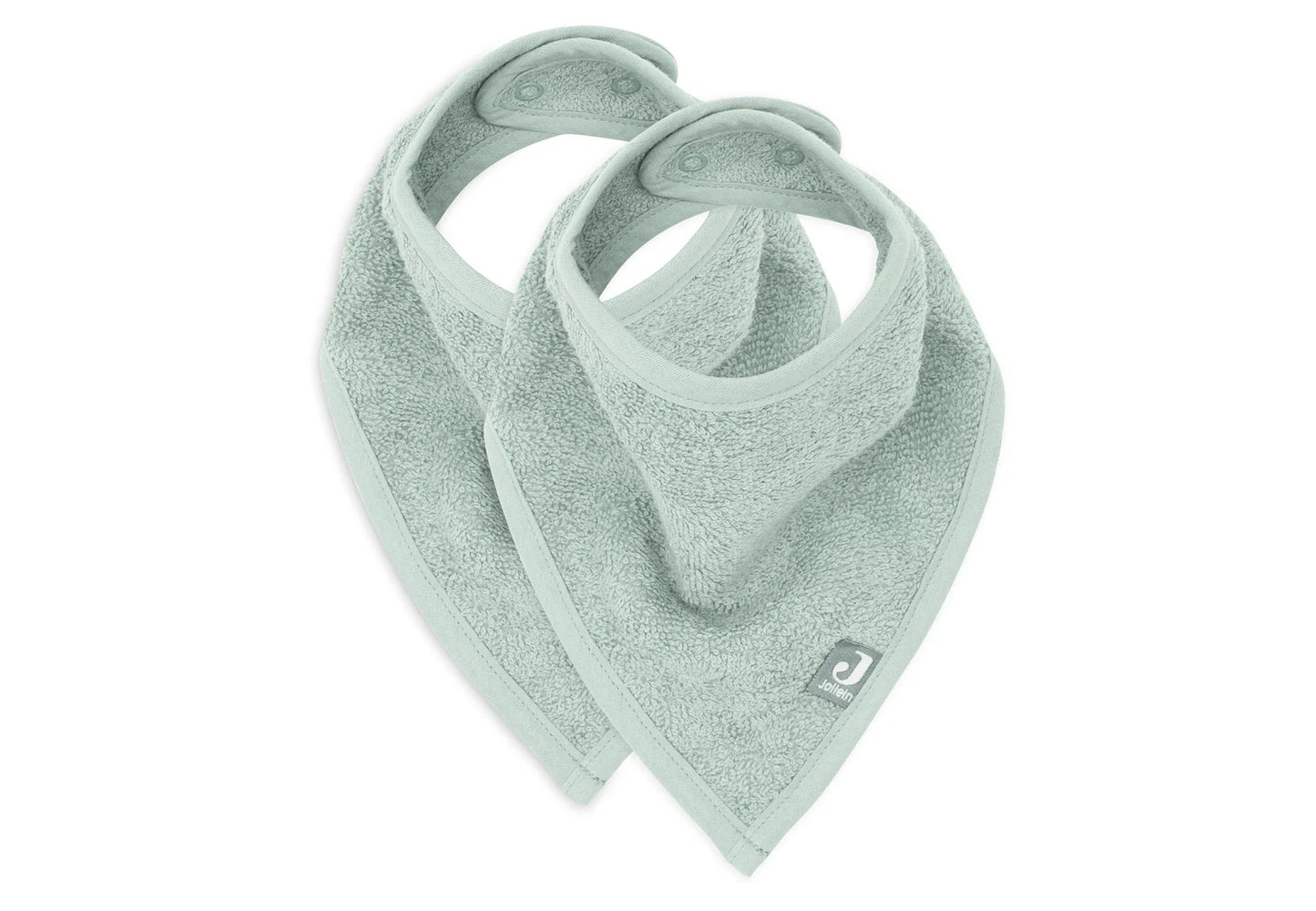Lot de 2 bavoirs/bandanas - Sauge