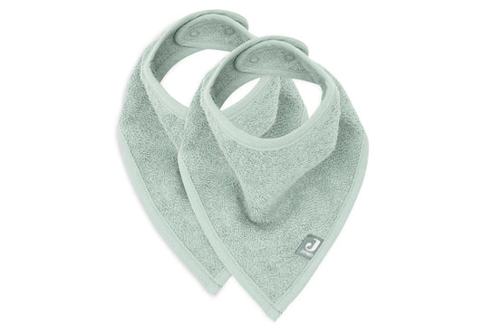 Lot de 2 bavoirs/bandanas - Sauge
