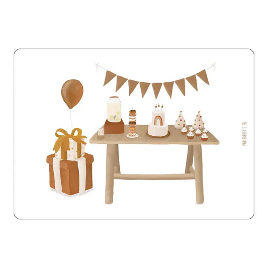 Carte Anniversaire - Table de fête