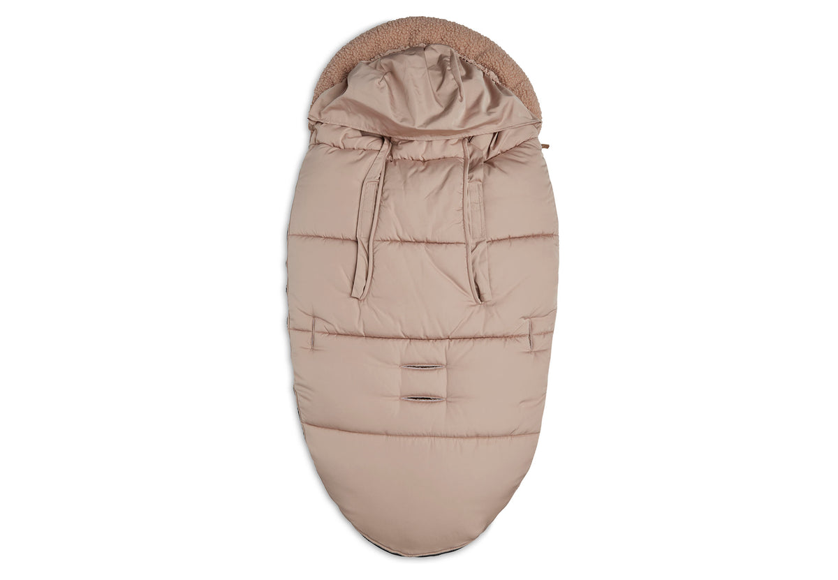 Jollein Chancelière Check Knit Biscuit - Pour Siège Auto Groupe 0+ Et Poussette - Doublure Polaire