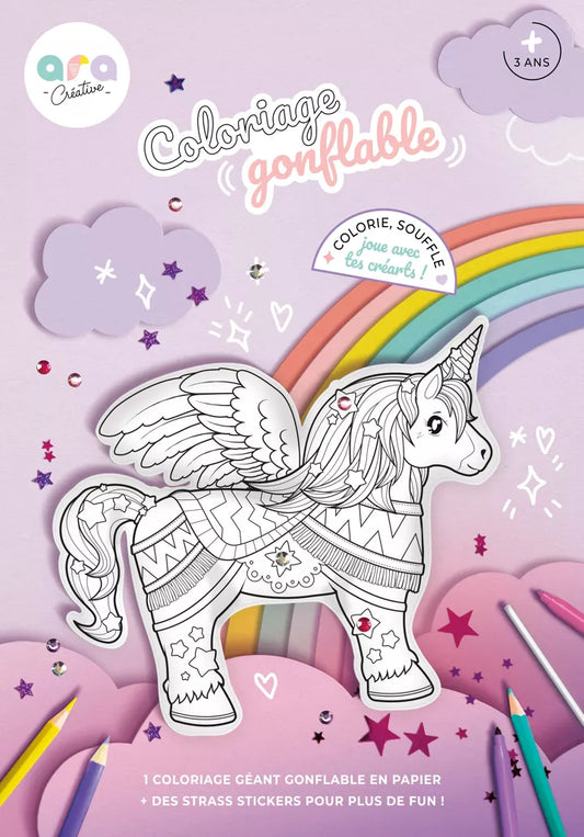 Coloriage Gonflable Géant - Licorne