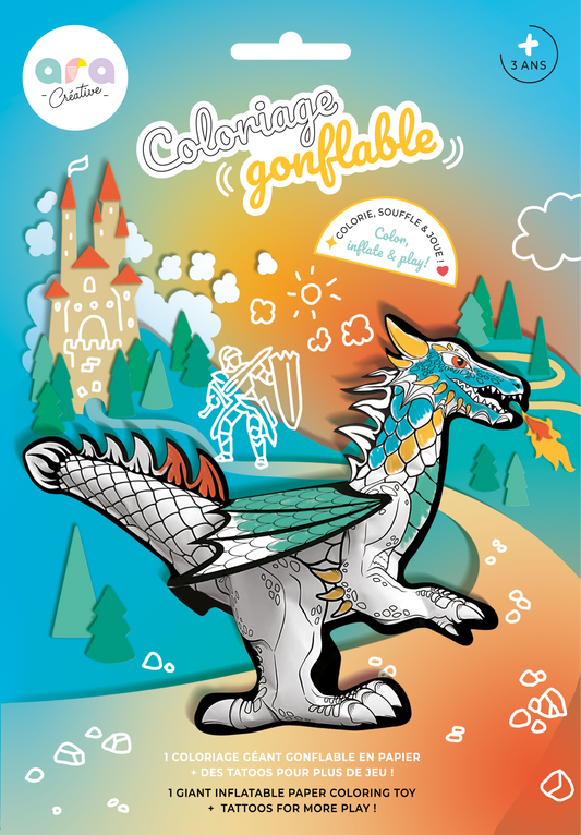 Coloriage Gonflable Géant - Dragon