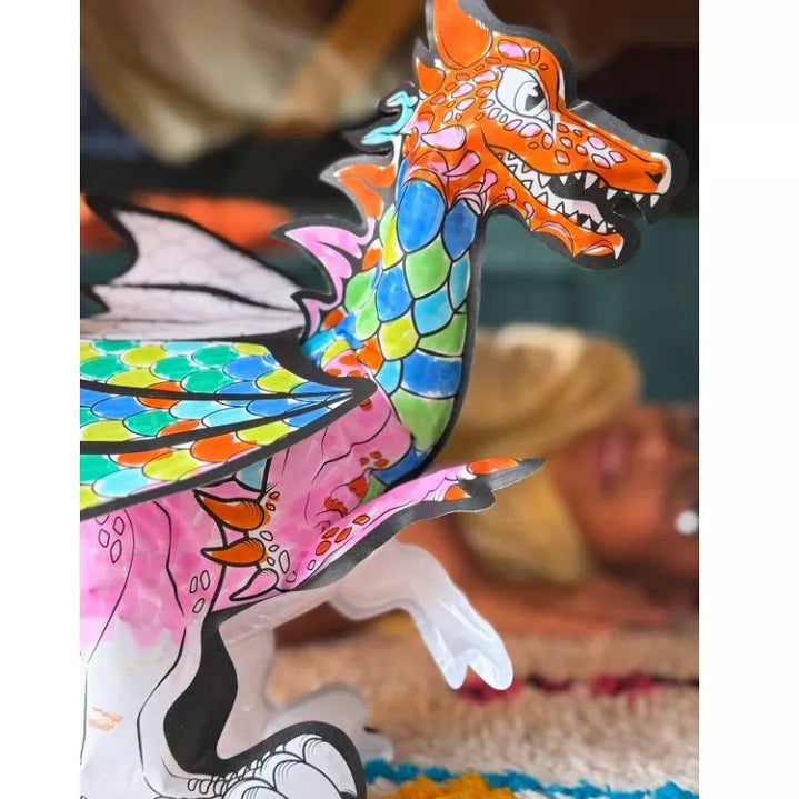 Coloriage Gonflable Géant - Dragon