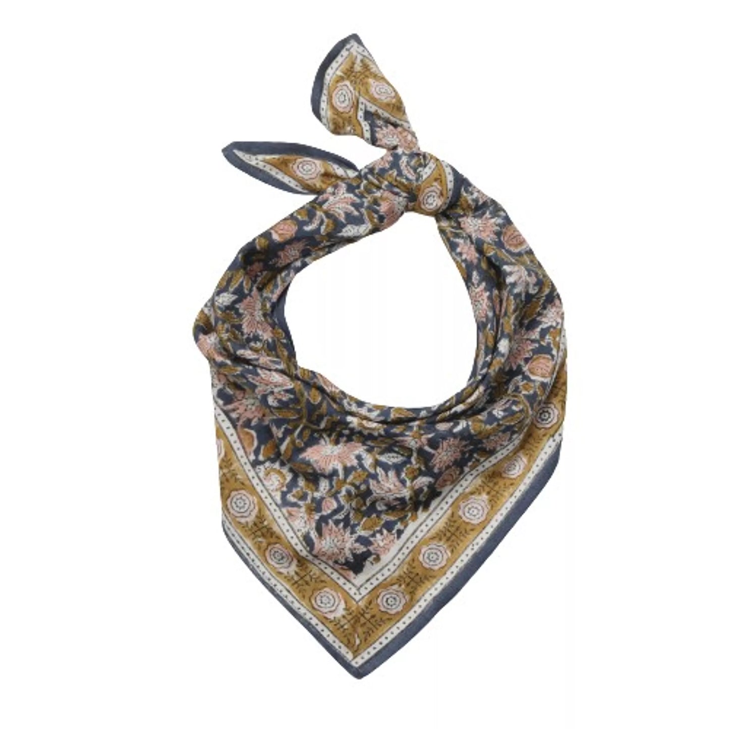 Foulard Fleurs - Azur