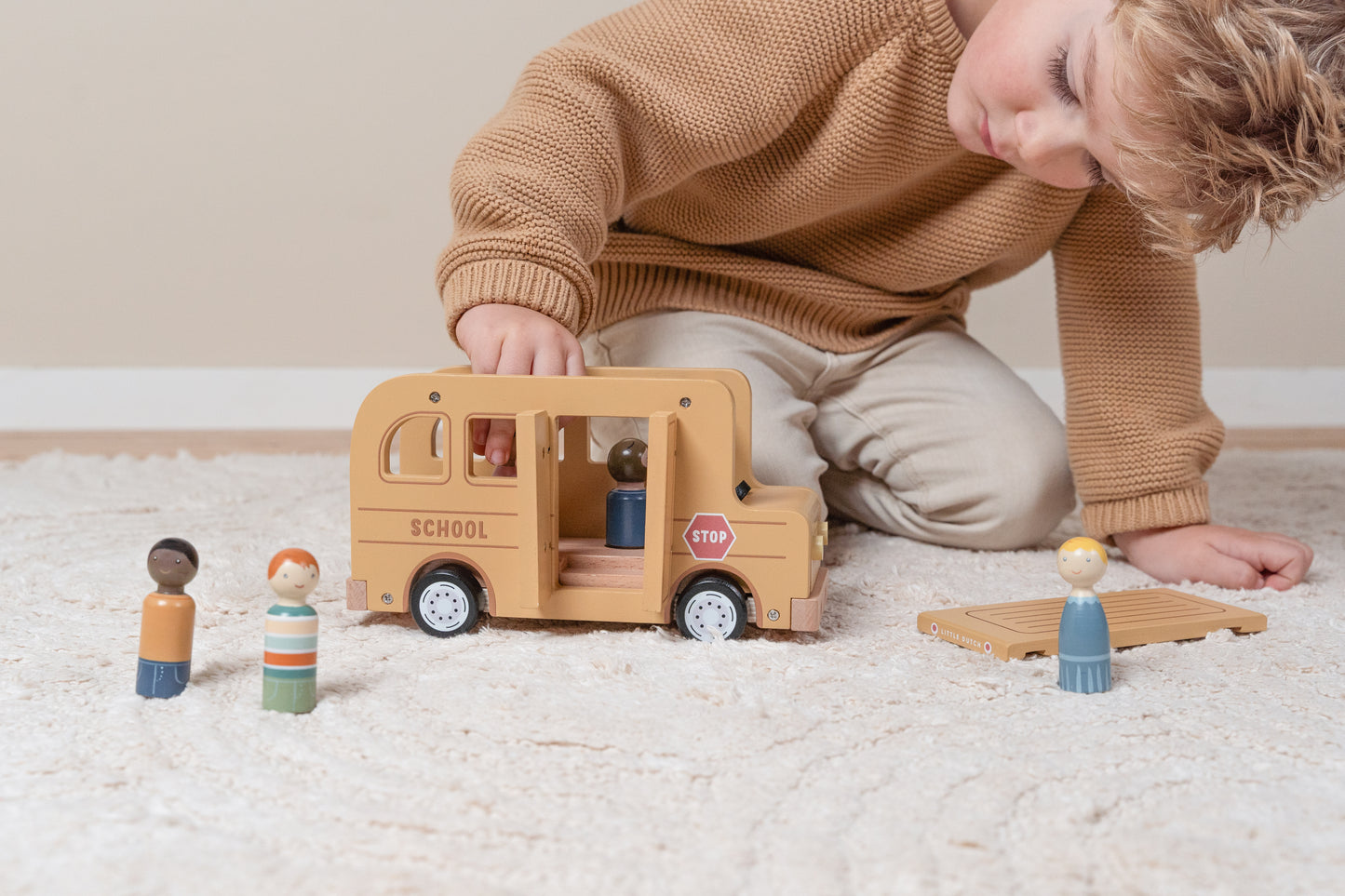 Jouet en bois - Bus scolaire