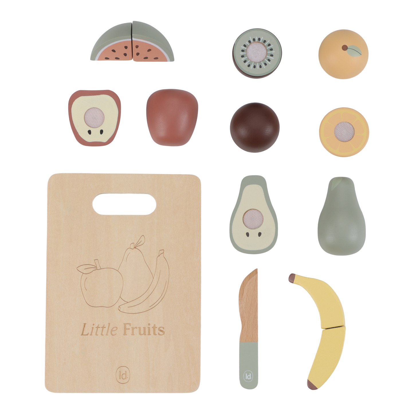 Jouet en bois - Fruits à découper