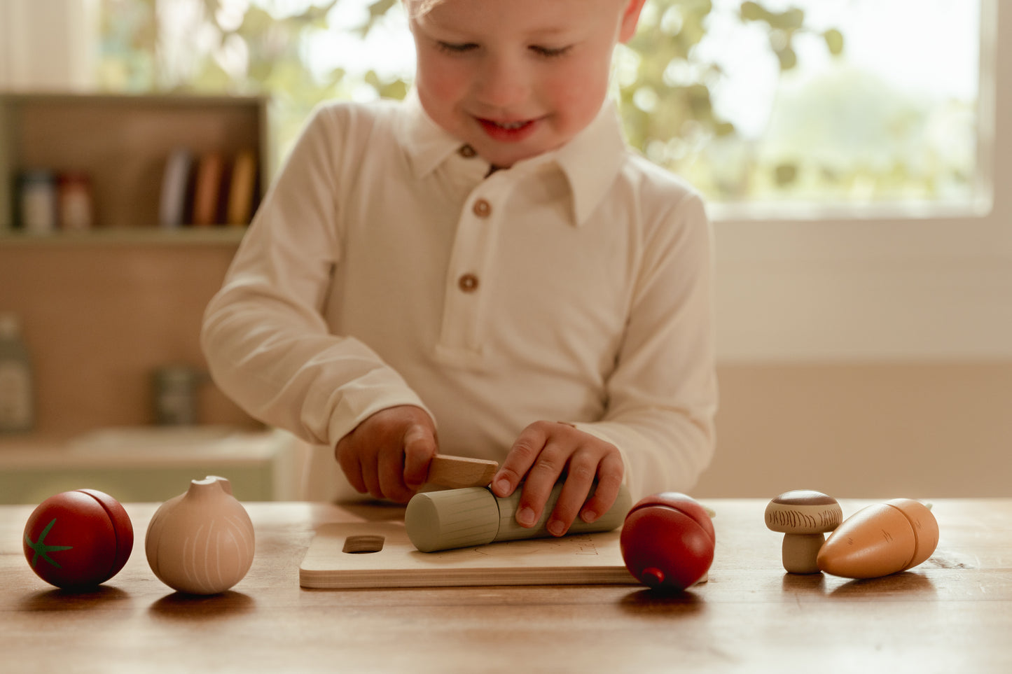 Jouet en bois - Légumes à découper