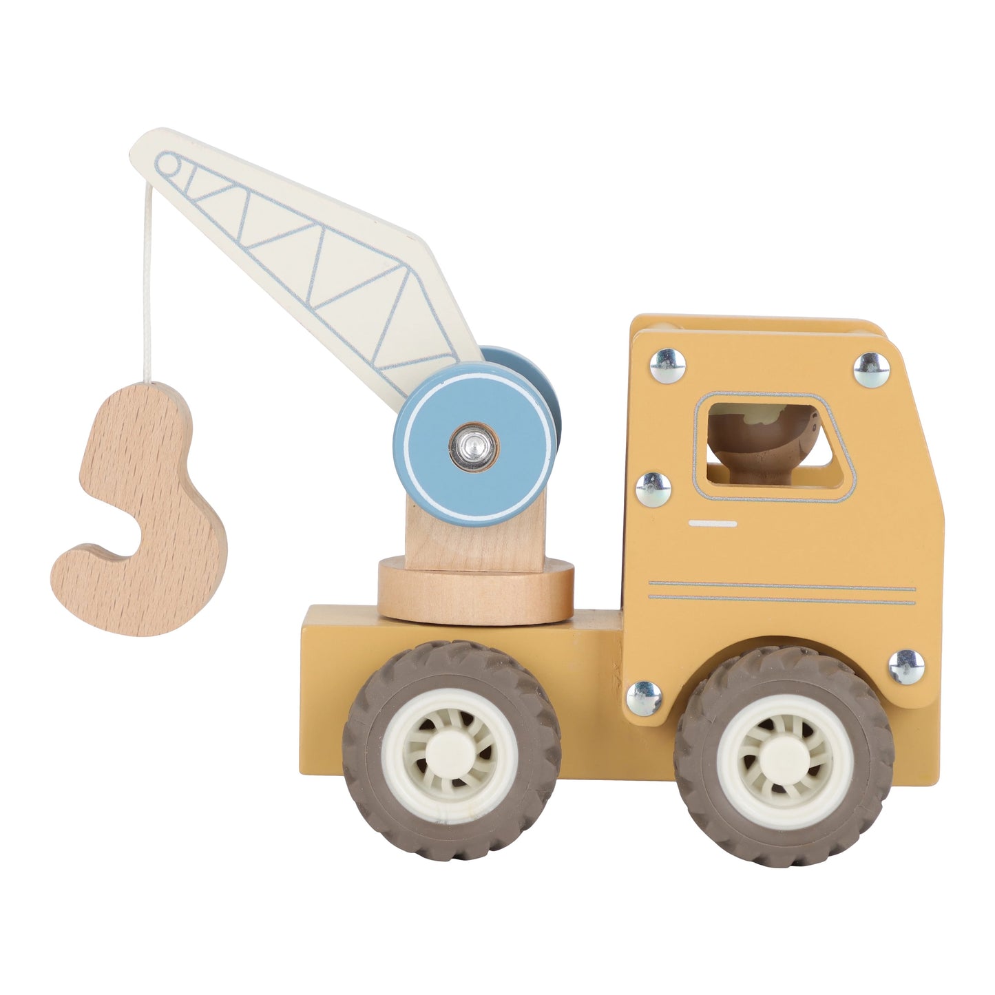 Jouet en bois - Camion grue