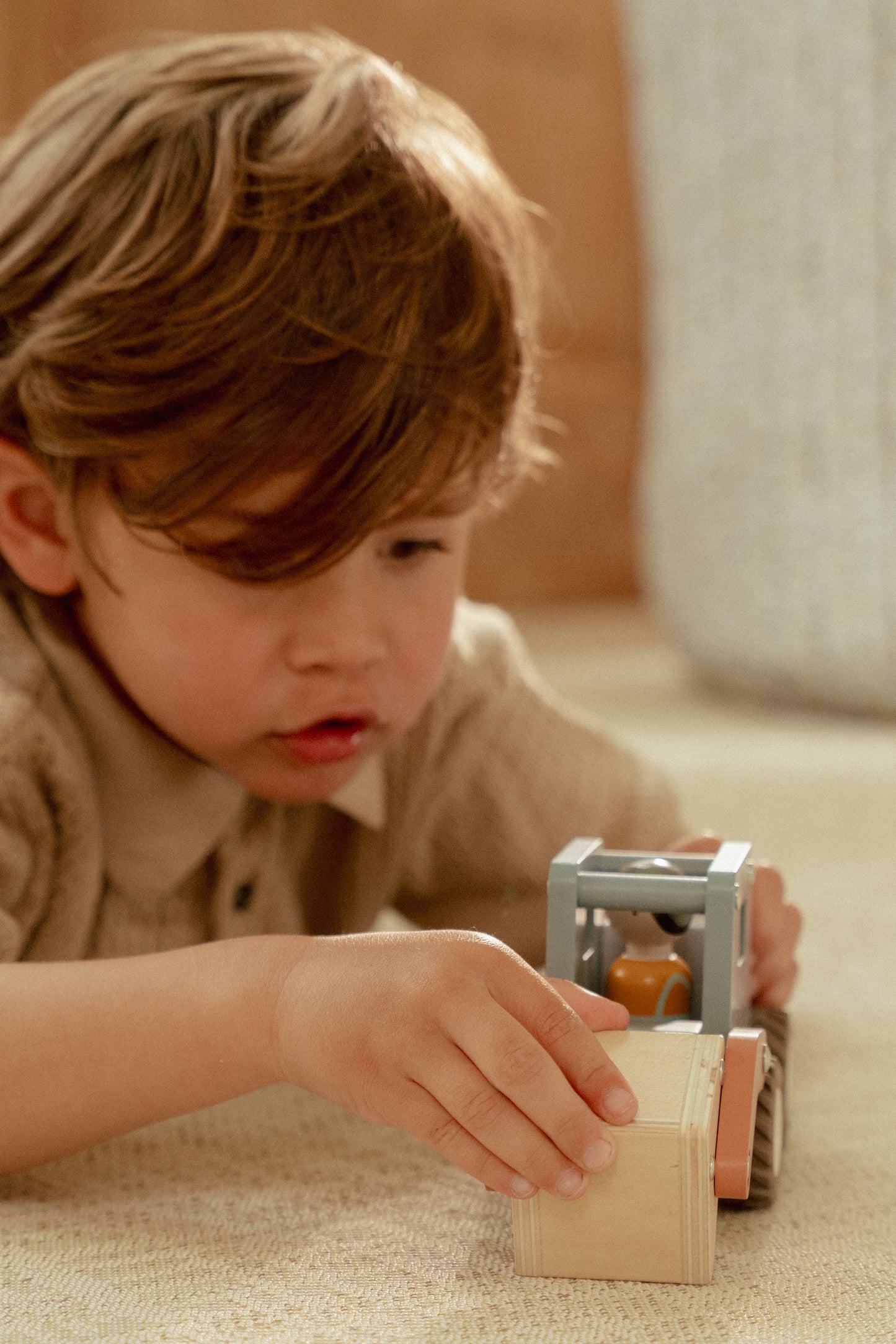 Jouet en bois - Pelleteuse