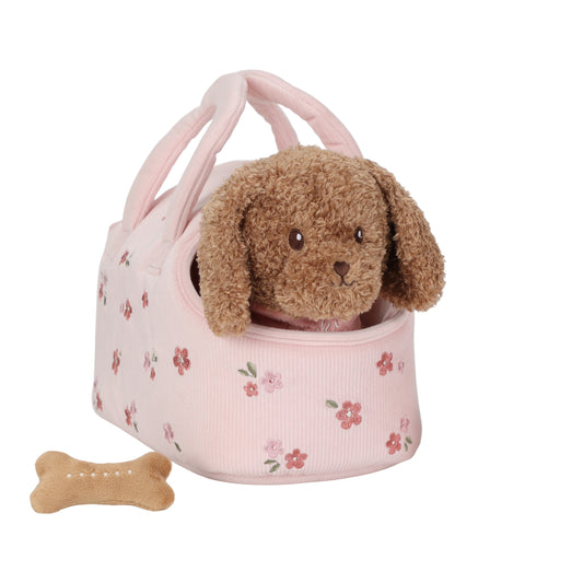 Peluche & sac de transport - Chien Jackie